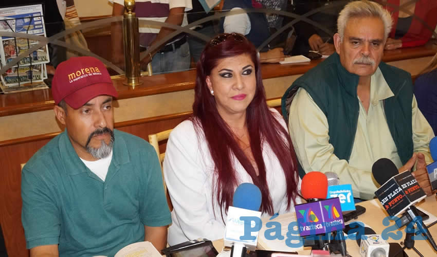 Soledad Luévano Cantú: “Sabían que la anulación se caería de un momento a otro, para nadie es un secreto que durante los últimos seis años Miguel Alonso ha usado la presidencia municipal como su caja chica” (Foto: Merari Martínez Castro)