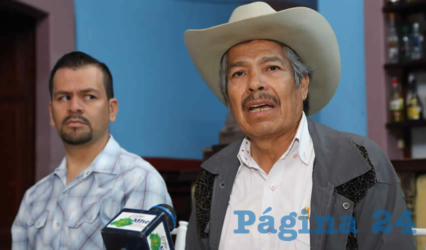Delfino López Flores, secretario general de la CIOAC en Aguascalientes (Foto: Eddylberto Luévano Santillán)