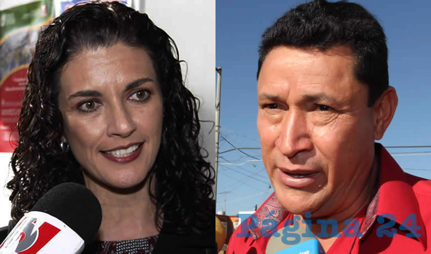 Laura Lorena Alba Nev&aacute;rez, delegada de la SEP | Enrique Mart&iacute;nez Hermosillo, presidente de la ACOTA