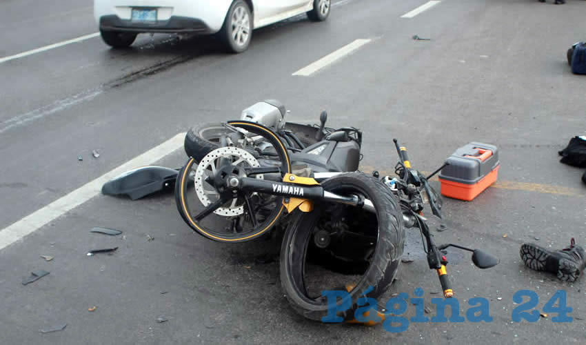 La moto de Geovanni Cervantes Tovar