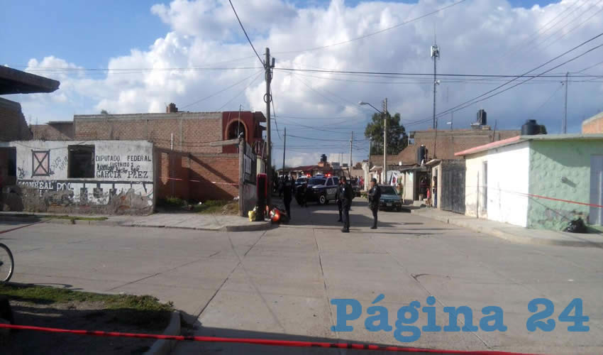 Las corporaciones policiacas cerraron varias calles de la colonia Industrial