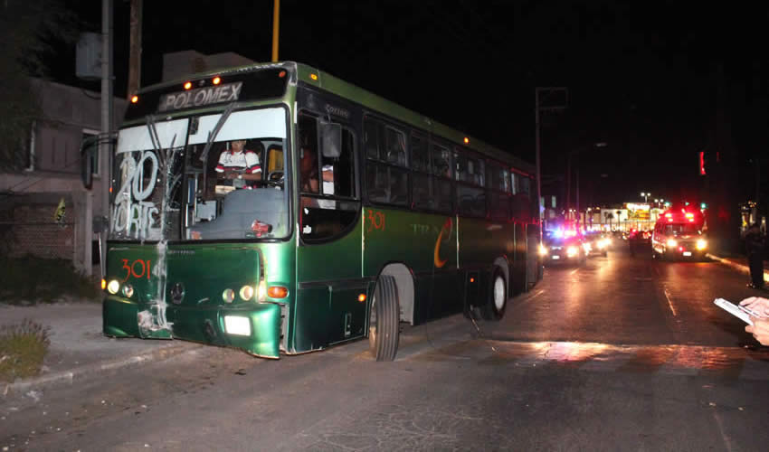 La colisión ocurrió sobre avenida Adolfo López Mateos oriente