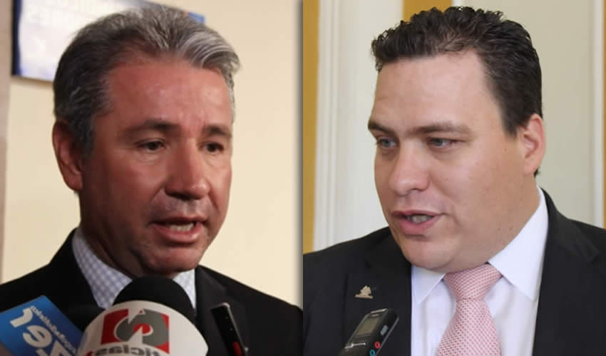 Pedro de la Serna L&oacute;pez, presidente del CCEA | Francisco Ruiz L&oacute;pez, presidente de la Coparmex