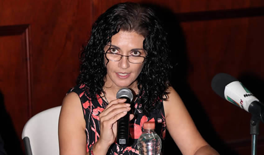 Laura Lorena Alba Nevárez, delegada de la SEP (Foto: Eddylberto Luévano Santillán)