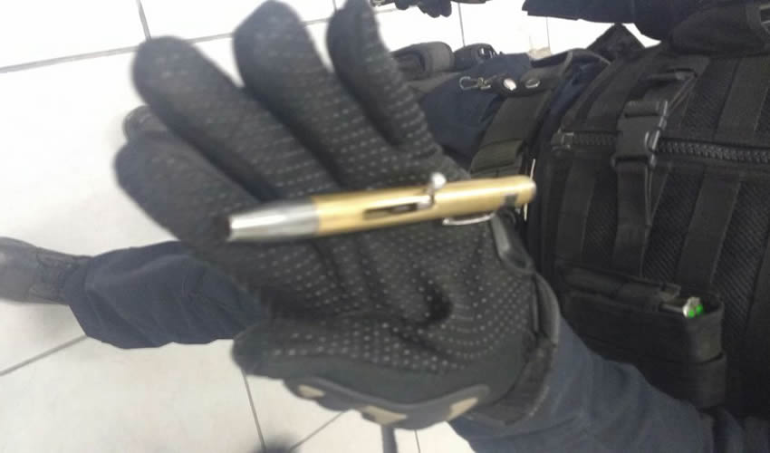 El arma decomisada a Guadalupe José de Luna Serna