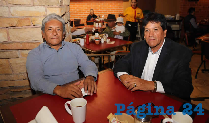 En Las Antorchas almorzaron Carlos Villatoro Y&eacute;pez y Alfredo Hern&aacute;ndez Moreno