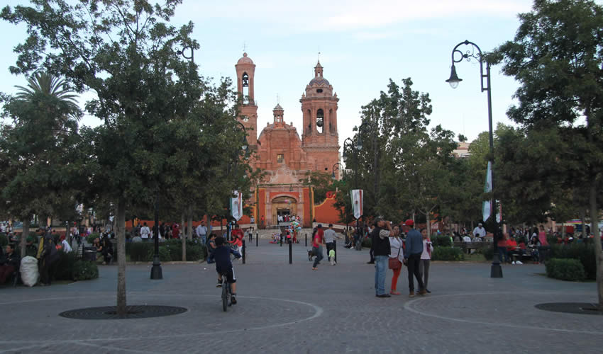 El Jardín Juárez, en Guadalupe, Zacatecas