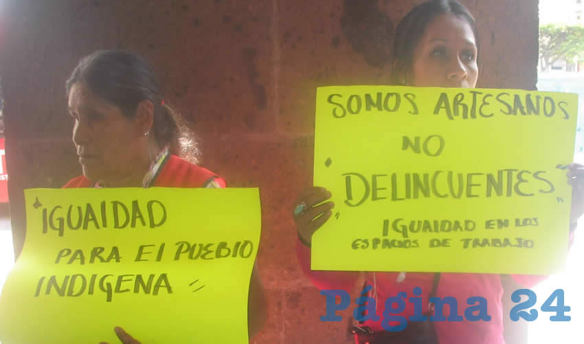 Exigieron sus derechos a trabajar y no ser discriminados por la autoridad municipal 
