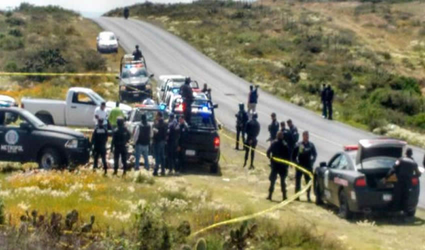 La movilización policiaca ante el hallazgo del cuerpo