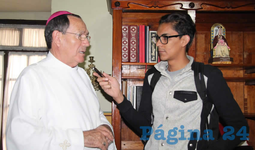 Sigifredo Noriega Barceló: “Si hay delito la autoridad tiene que intervenir, hacer un juicio, incluso como Iglesia incluyendo a quienes encubran, porque es un delito que tiene que perseguirse” (Foto: Rocío Castro Alvarado)