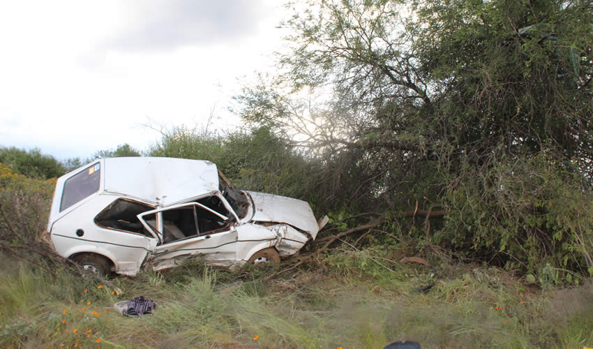 El percance ocurrió en la carretera estatal 155