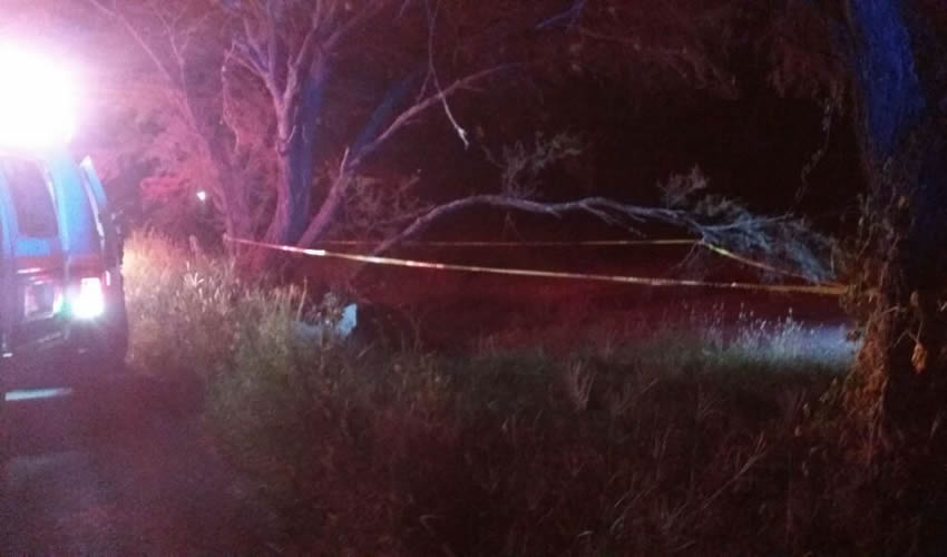 Una cuatrimoto se estrell&oacute; contra un mezquite, a la altura de El Cuervero, Calvillo