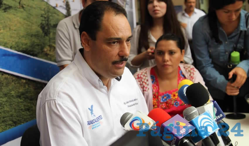 Juan Antonio Mart&iacute;n del Campo, presidente municipal de Aguascalientes (Foto: Eddylberto Lu&eacute;vano Santill&aacute;n)