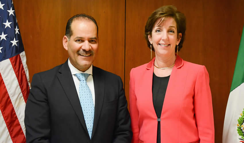 Martín Orozco Sandoval, se reunió con la embajadora de Estados Unidos en México Roberta Jacobson
