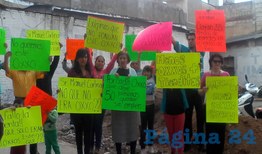 Manifestaci&oacute;n de abarroteros