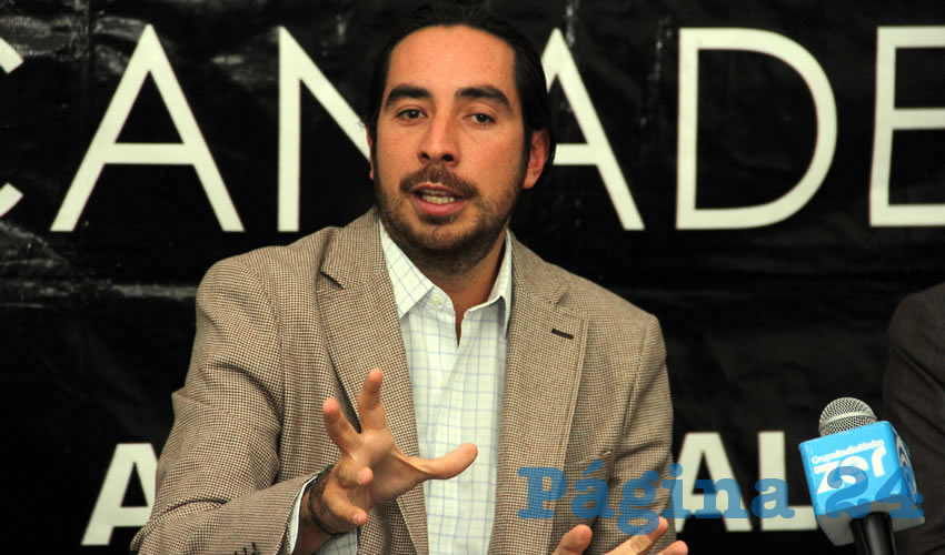 Axel Espinosa Teubel, presidente estatal de la Canadevi (Foto: Eddylberto Lu&eacute;vano Santill&aacute;n)