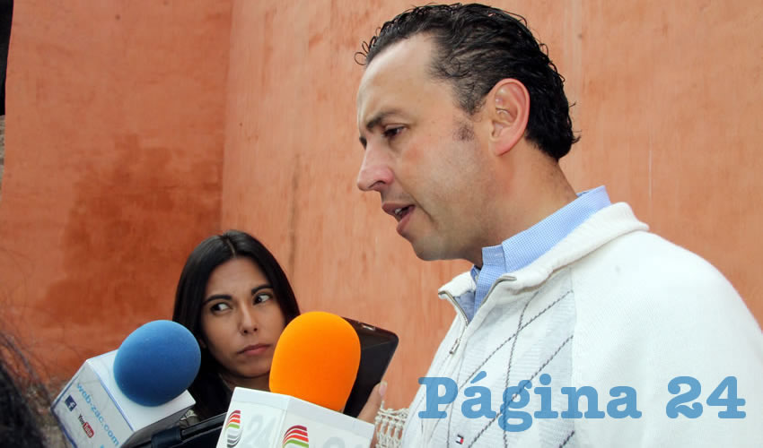 Arturo López de Lara Díaz: “Esto no es el PAN, lo que está haciendo (Lorena Oropeza) es una bajeza, pero bueno, bien dicen que quien acusa está obligado a probar” (Foto: Rocío Castro)