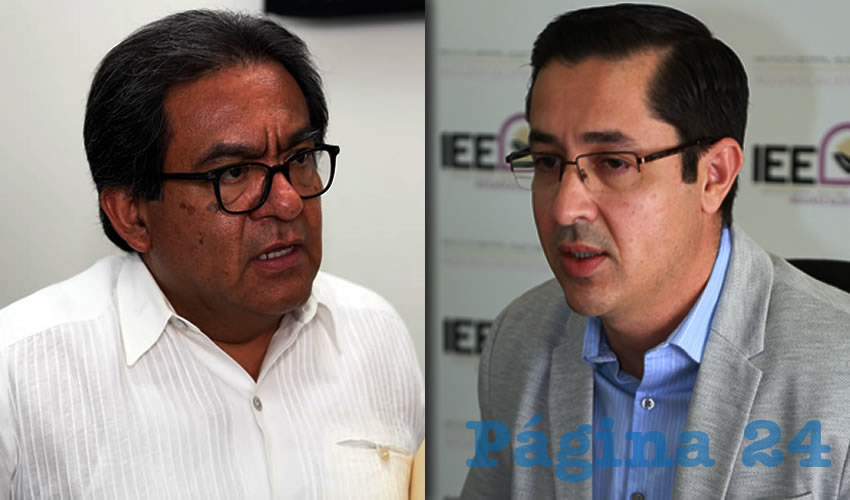 Luis Fernando Landeros Ortiz, consejero presidente del IEE | Ignacio Ruelas Olvera, consejero estatal del INE