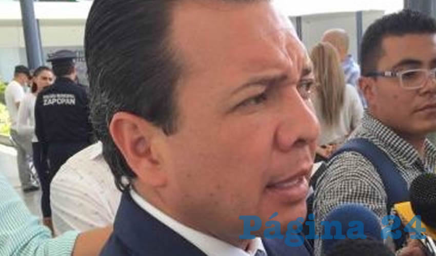 Pablo Lemus dijo que anunció esta “inversión histórica” después de las graves afectaciones ocasionadas por la lluvia en los últimos días, aunado a “la pésima situación en la que están alrededor de 30 por ciento mínimo de los pavimentos en Zapopan”/Foto: Francisco Tapia 