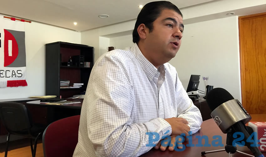 Roberto Luévano Ruiz: El caso de Pedro de León Mojarro, es diferente: no amerita expulsión pues él renunció al PRI (Foto: Cristo González)