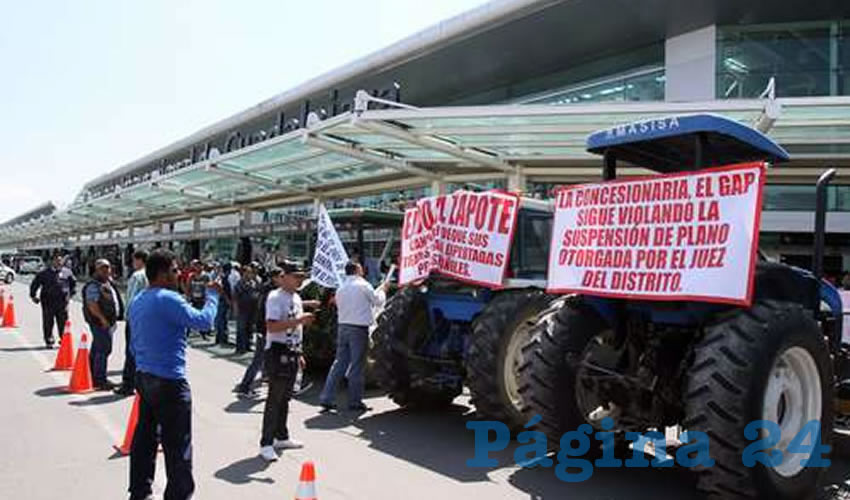 Los ejidatarios exigen un pago superior a los dos mil 600 millones de pesos, a pesar de que en el pasado ya se les entregaron tres pagos/Foto: Cortesía