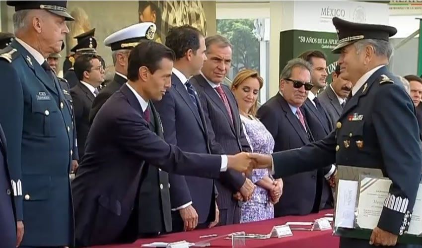 La ceremonia fue encabezada por el Presidente Enrique Peña Nieto