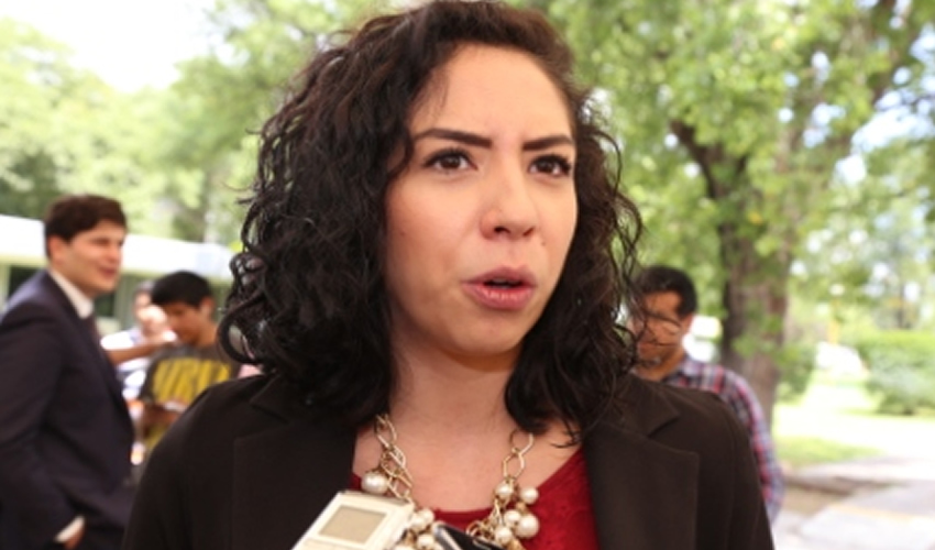 Karla Medina Guardado, presidenta de la FEUAA
