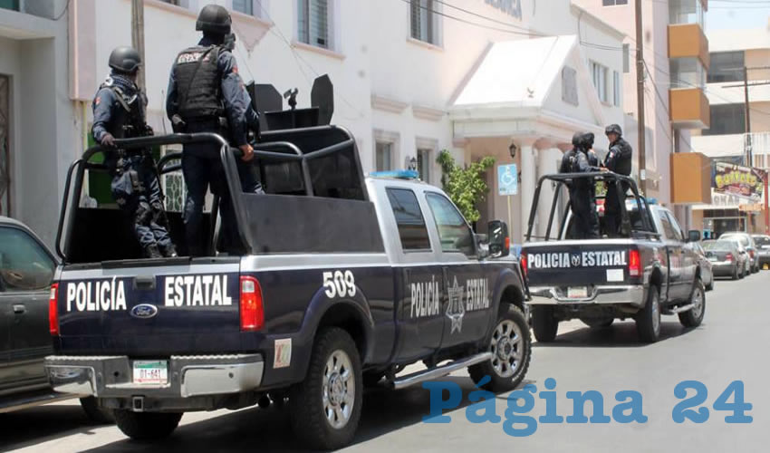 Elementos de la Policía Estatal Preventiva