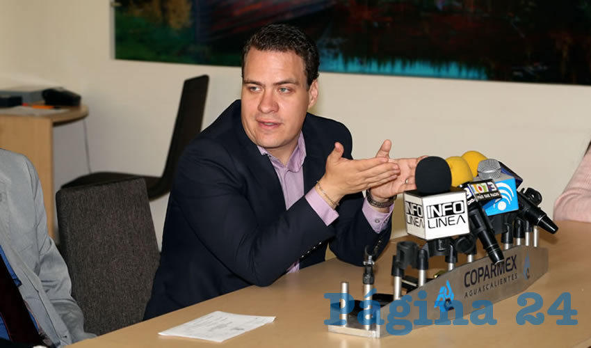 Francisco Ruiz López, presidente estatal de la Coparmex (Foto: Eddylberto Luévano Santillán)