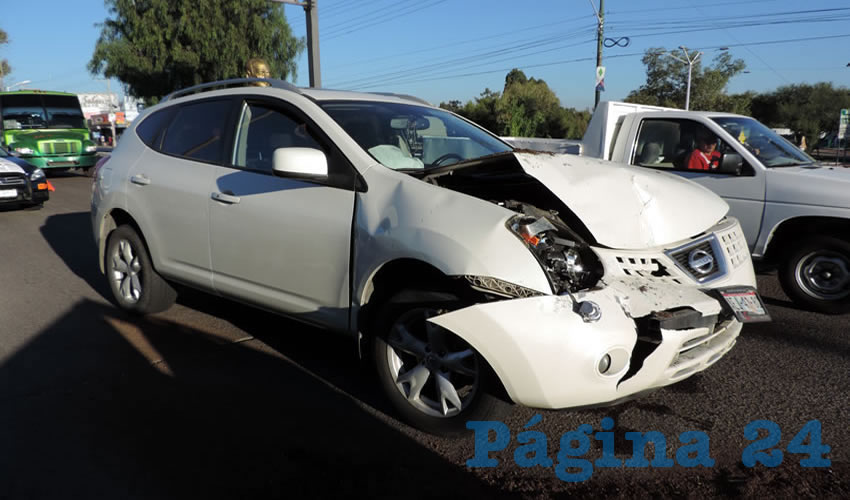 Así quedó el vehículo Nissan Rogue