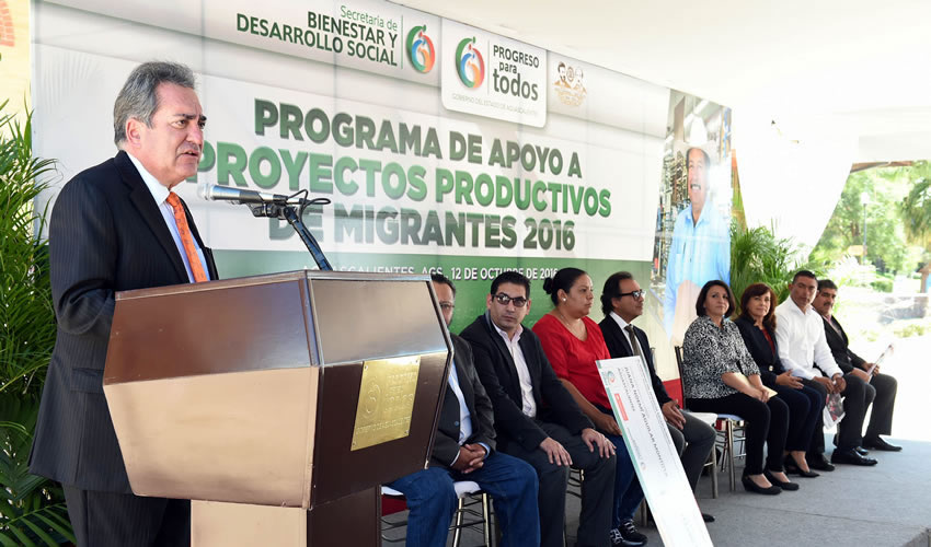 Al término de la actual administración estatal se habrán beneficiado alrededor de mil 900 proyectos productivos de migrantes