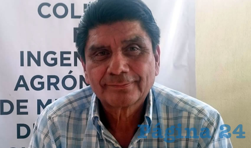 Jorge Galo Medina Torres, presidente del Colegio de Ingenieros Agr&oacute;nomos