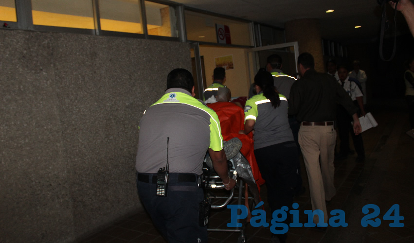 Momento en que Jos&eacute; Luis Gallardo Torres es ingresado a la Cl&iacute;nica dos del IMSS