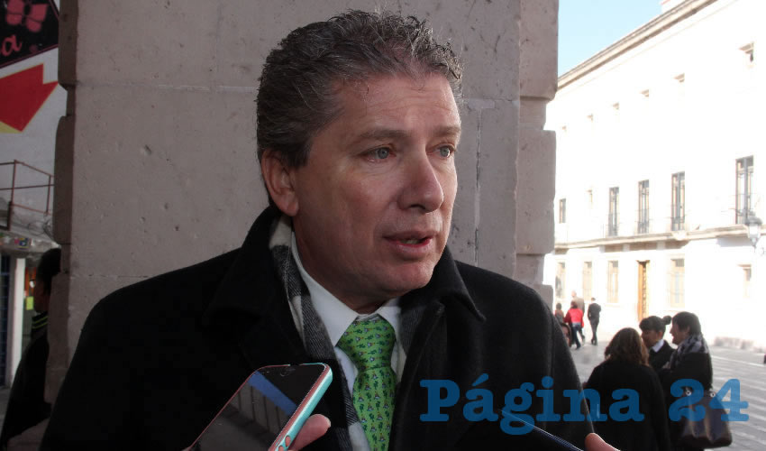 Luis Perales de León, presidente del Colegio de Notarios de Aguascalientes