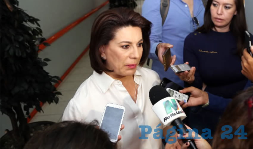 Lorena Martínez Rodríguez, excandidata a la Gubernatura de Aguascalientes (Foto: Eddylberto Luévano Santillán)