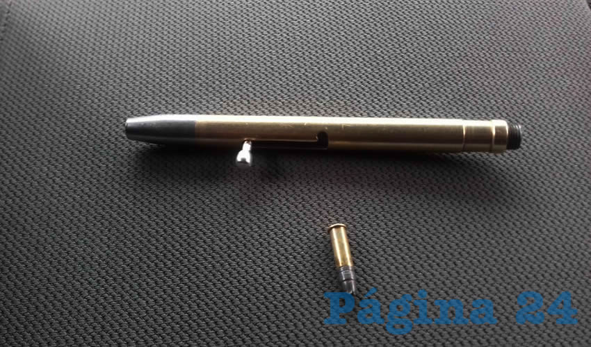 El arma tipo pluma que portaba &ldquo;El Felipe&rdquo;