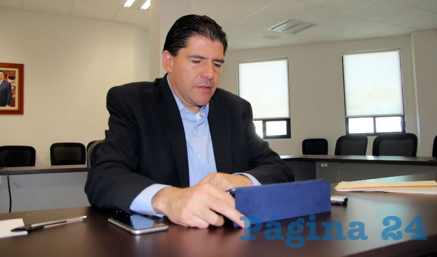 Víctor Rentería López: “Estaremos buscando todos los mecanismos y esquemas para que todos los hogares que tengan agua tengan la medición” (Foto: Rocío Castro)