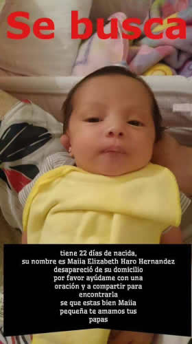Los hechos ocurrieron en la colonia Misión de la Floresta, en Zapopan, donde una niña de tan sólo 22 días de nacida fue sustraída; tras buscar a la menor por toda la casa, sus padres encontraron una nota: “Esto te pasa por culero”/Foto: Cortesía 