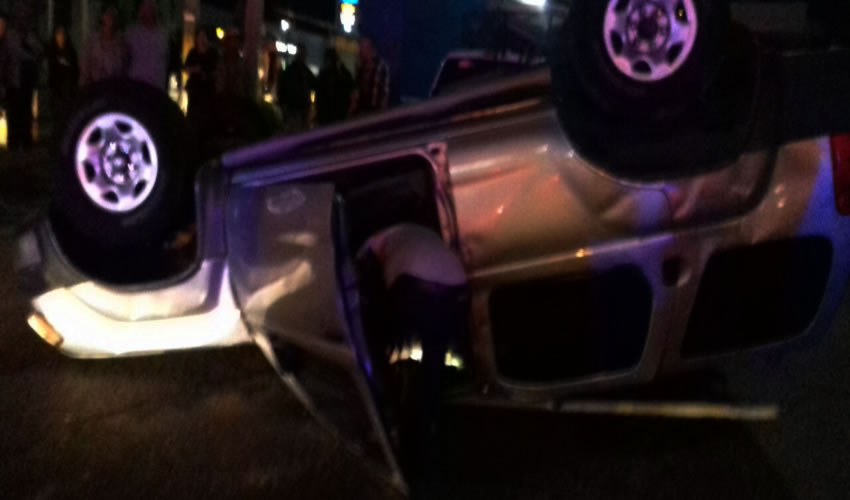La camioneta Nissan X-Terra gris fue la unidad m&aacute;s afectada