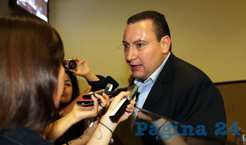 Paulo Gonzalo Martínez López, presidente del CDE del PAN (Foto: Eddylberto Luévano Santillán)