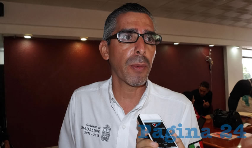 Gerardo Cordero Escamilla: Hoy en día gracias al alcalde Enrique Flores Mendoza, ya se cuenta con un lugar para almacenar este tipo de materiales que son de la presidencia, que está en uso y “desuso” (Foto: Merari Martínez Castro)