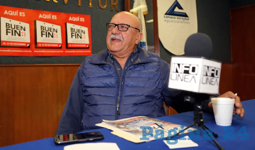 Rubén Ángel Berumen de la Cerda, presidente estatal de la Canaco (Foto: Eddylberto Luévano Santillán)