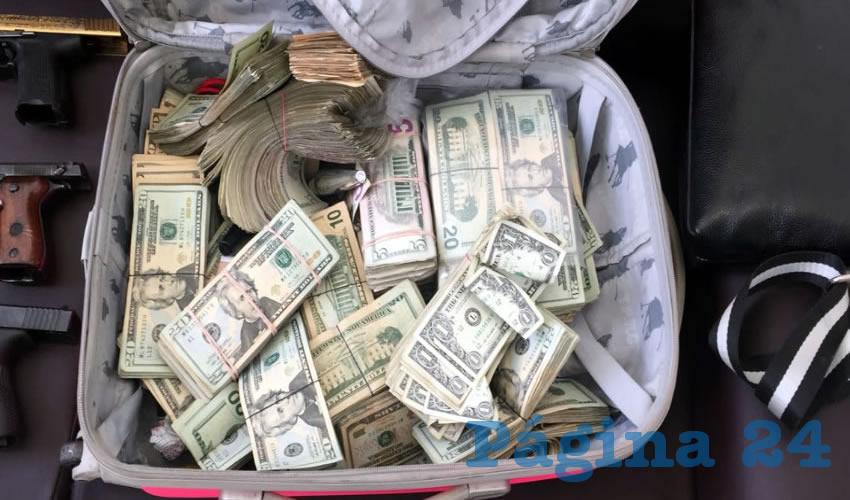 Los 47 mil d&oacute;lares que escond&iacute;an en una maleta
