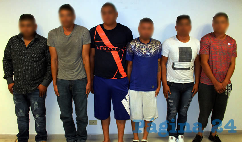 Los seis integrantes de la c&eacute;lula delictiva