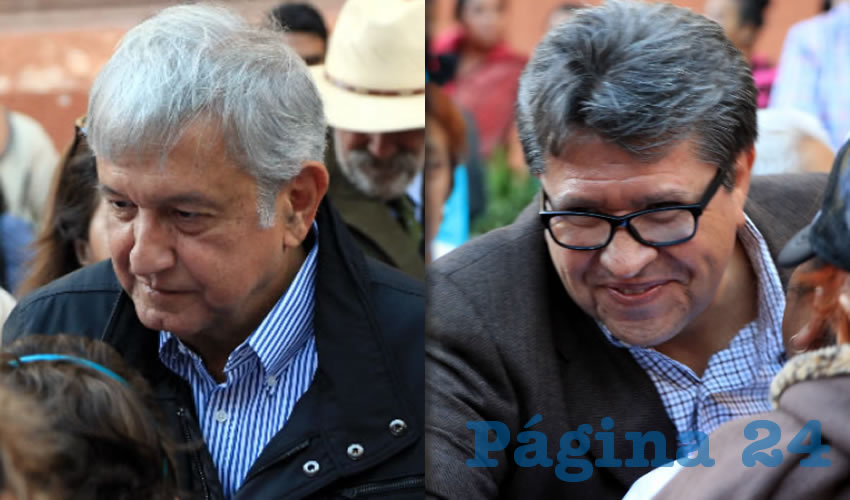 Andrés Manuel y Ricardo Monreal, saludaron con afecto a los presentes