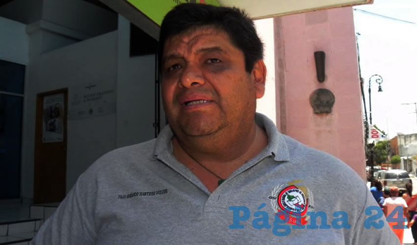 Juan Armando Martínez Godínez, secretario general del SNTSEPOMEX