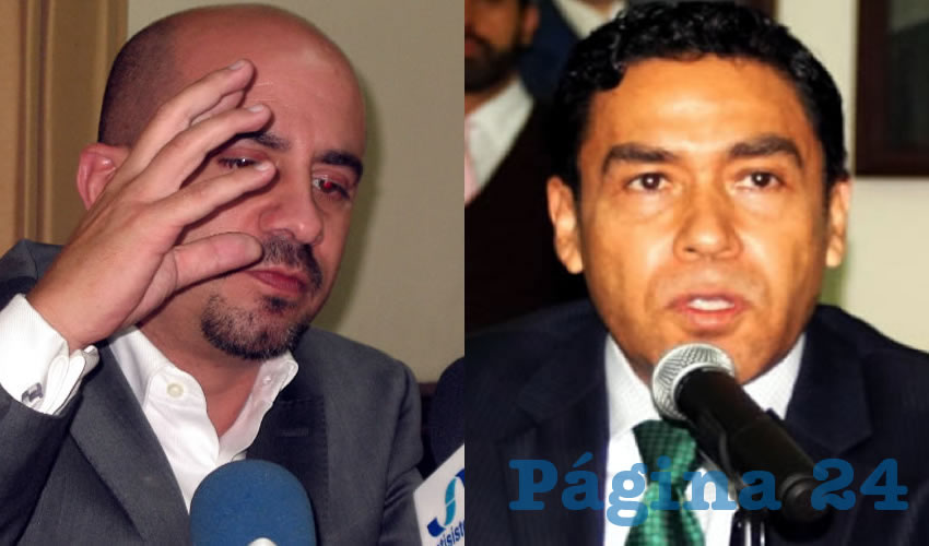 “Si no hay un ejemplo en el estado de Jalisco de funcionarios públicos que son sancionados cuando están señalados en actos de corrupción, creo que la ciudadanía no va a empezar a percibir que realmente hay una voluntad de combatir la corrupción”, aclaró el emecista Ismael del Toro en torno a lo procedente con el magistrado con licencia Luis Carlos Vega Pámanes (derecha) /Fotos: Francisco Tapia y Archivo Página 24