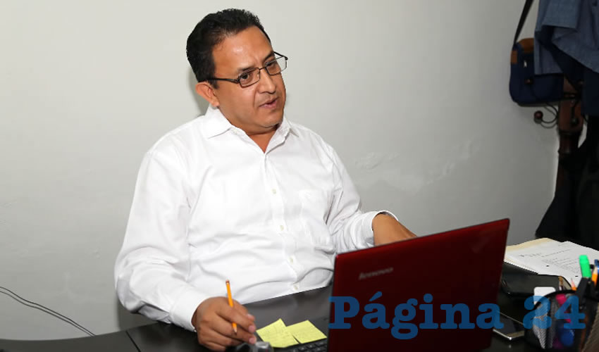 V&iacute;ctor Manuel Garc&iacute;a L&oacute;pez, secretario general del SUTHMH (Foto: Eddylberto Lu&eacute;vano Santill&aacute;n)