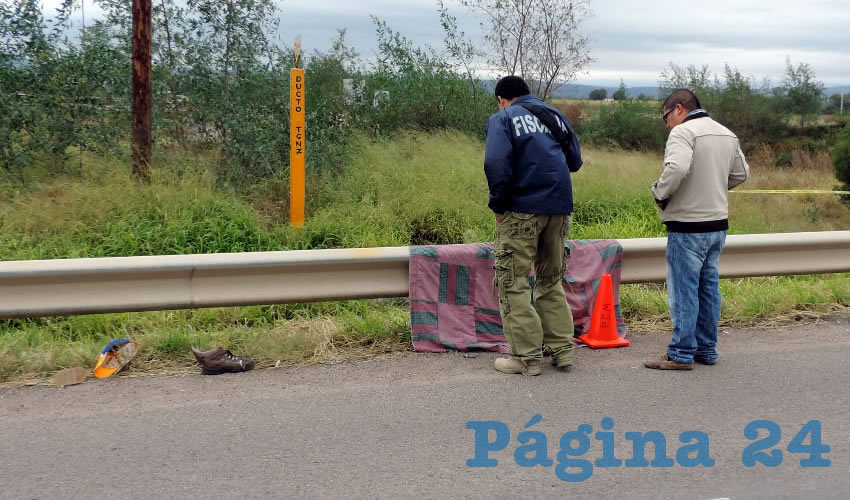 El cad&aacute;ver qued&oacute; debajo de la barrera de contenci&oacute;n met&aacute;lica
