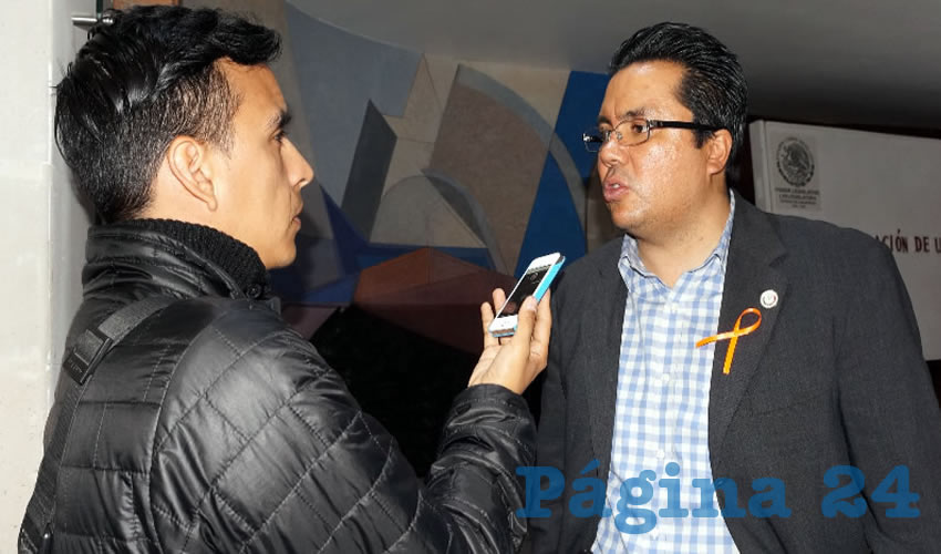 Omar Carrera Pérez: “Nuestra postura es muy firme y la vamos a seguir sosteniendo y esta elección será desangelada ya que la ciudadanía no participará, esto traerá consecuencias para todos los partidos políticos derivado a que no se respetó ni se respeta el sufragio popular” (Foto: Merari Martínez Castro)